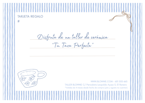Tarjeta Regalo Cerámica - Tu taza perfecta (Activa 4 meses) - Imagen 2